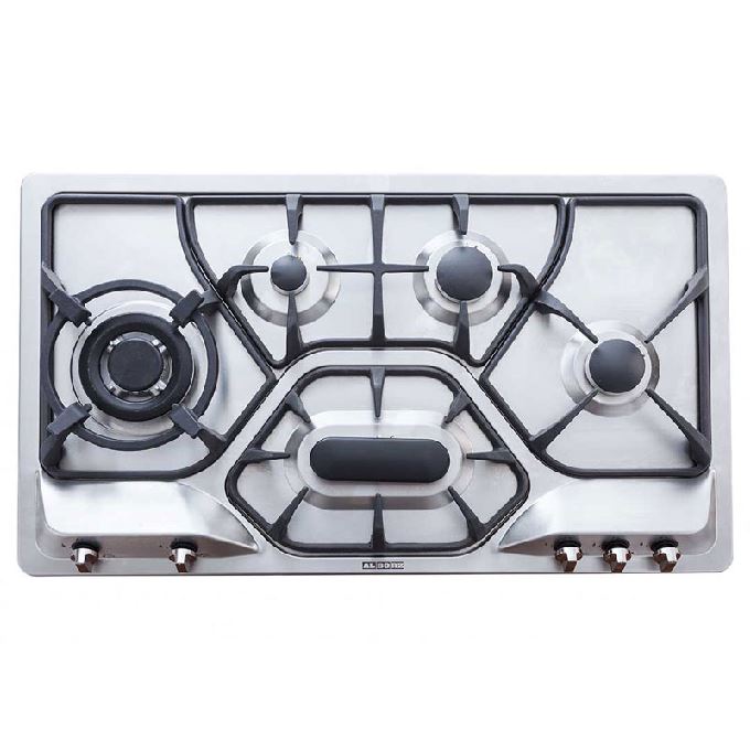 اجاق گاز 5 ش صفحه ای استیل S 5908