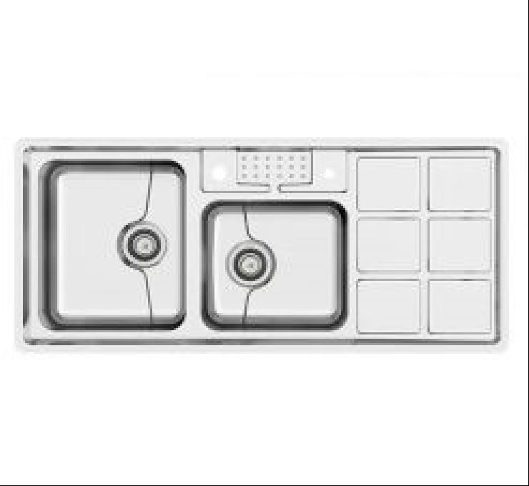سینک ظرفشویی میکس پلاس مدل 8022P لگن راست