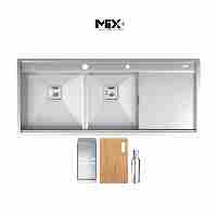 سینک ظرفشویی میکس پلاس مدل D202 لگن راست